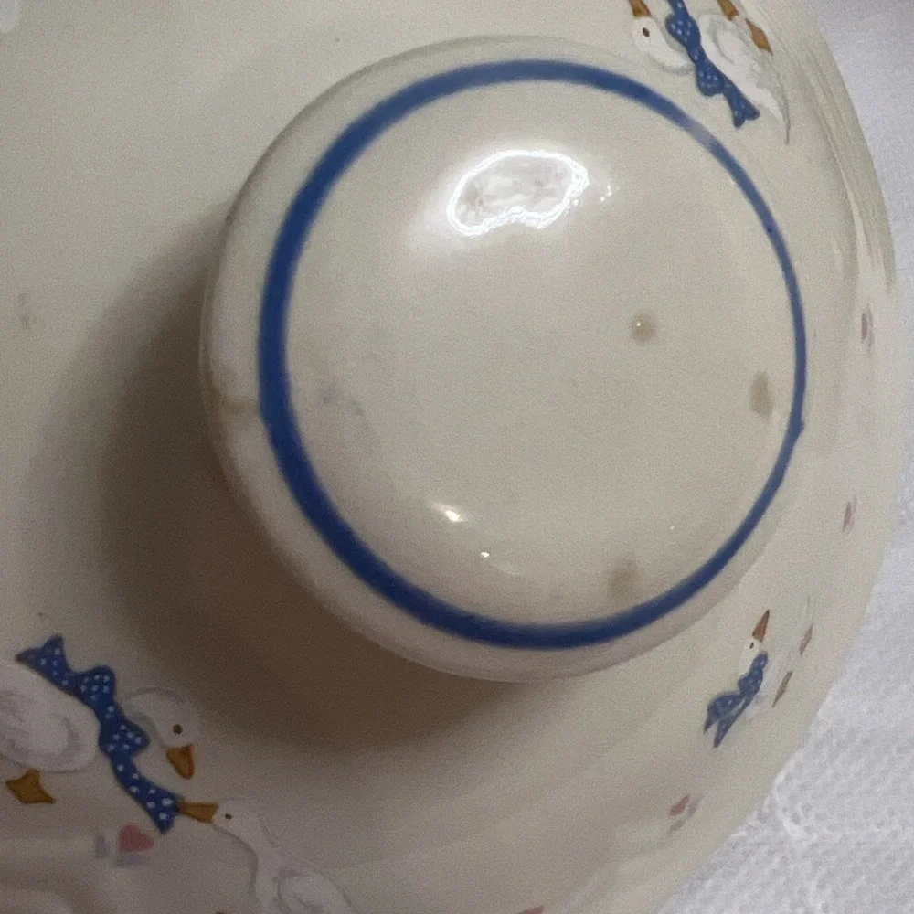 Vtg Tienshan Aunt Rhody Goose Canister Set 4 Country Cottagecore Farmhouse